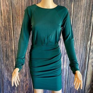 Cut25 by Yigal Azrouel evergreen NWT green long sleeve bodycon dress size small
